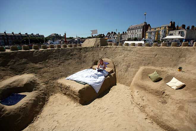 В Великобритании построен отель – замок из песка (фотосессия)