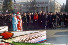 Five-ton cake cut in Ganja on occasion of President Ilham Aliyev’s birthday: PHOTO SESSION