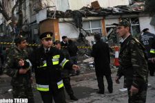 People dead and injured as a result of explosion, occurred in the residential building in Baku  (photosession)