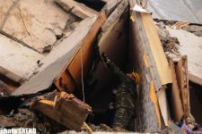 People dead and injured as a result of explosion, occurred in the residential building in Baku  (photosession)