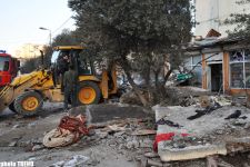 People dead and injured as a result of explosion, occurred in the residential building in Baku  (photosession)
