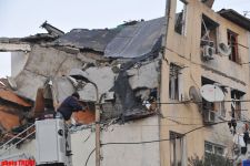 People dead and injured as a result of explosion, occurred in the residential building in Baku  (photosession)