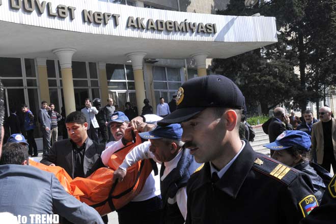 Открыт огонь в азербайджанском ВУЗе, есть погибшие – Фотосессия