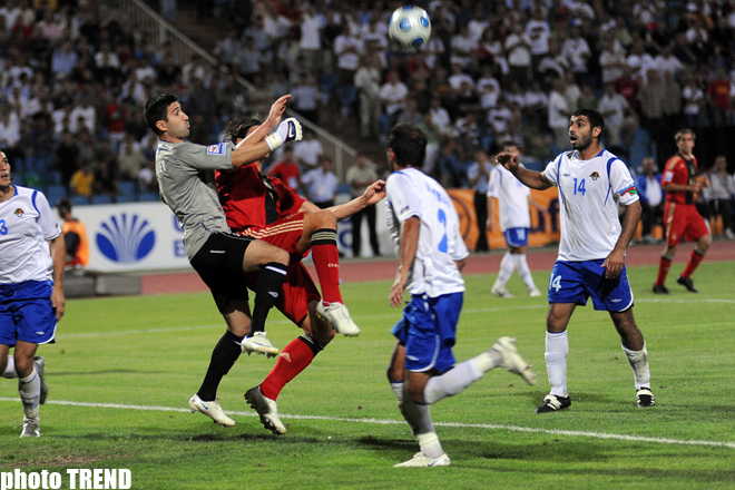 Match of selection tournament of 2010 World Championship between Azerbaijan and Germany national football teams ended in 0:2