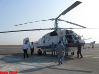 Два вертолета МЧС Азербайджана вылетели в Россию для тушения пожаров (ФОТО)