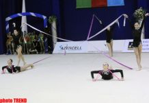 В Баку проходит открытое первенство по художественной гимнастике (ФОТОСЕССИЯ)