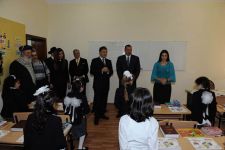 Президент Азербайджана Ильхам Алиев принял участие в открытии образовательного центра для еврейских детей "Хабад-Ор-Авнер" в Хатаинском районе Баку (ФОТО)