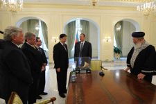 Президент Азербайджана Ильхам Алиев принял представителей еврейских общин, прибывших в связи с открытием в Баку еврейской школы (ФОТО)