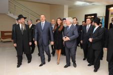 Президент Азербайджана Ильхам Алиев принял участие в открытии образовательного центра для еврейских детей "Хабад-Ор-Авнер" в Хатаинском районе Баку (ФОТО)