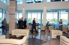 Президент Азербайджана принял участие в открытии Олимпийского Учебно-спортивного центра "Кюр" в Мингячевире (ФОТО)