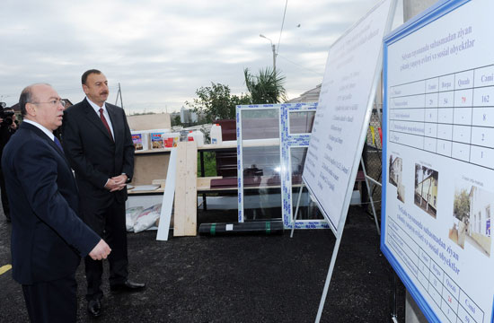 President Ilham Aliyev opens new settlement for people from flood-hit areas (PHOTO)