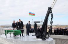 Президент Азербайджана принял участие в закладке нового Бакинского международного морского торгового портового комплекса (ФОТО)