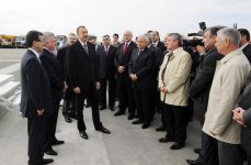 Президент Азербайджана принял участие в закладке нового Бакинского международного морского торгового портового комплекса (ФОТО)