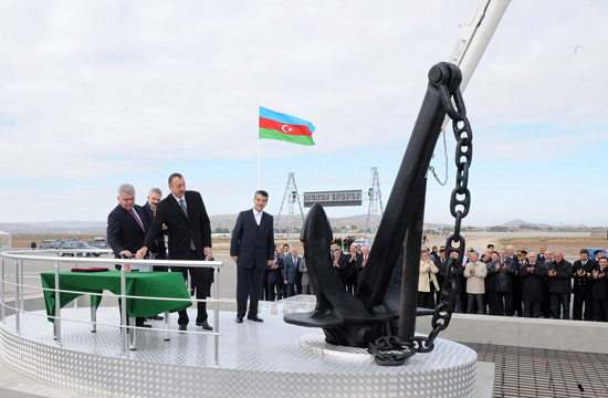 Президент Азербайджана принял участие в закладке нового Бакинского международного морского торгового портового комплекса (ФОТО)