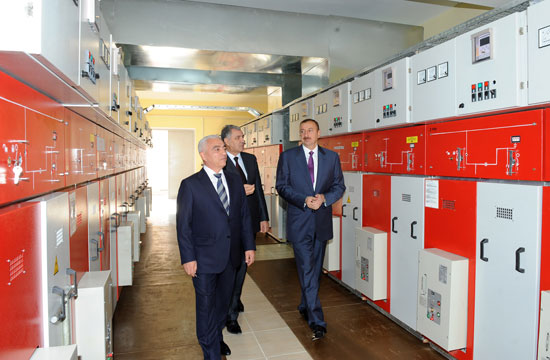 Президент Азербайджана принял участие в открытии подстанции "Ходжасан" (ДОПОЛНЕНО)(ФОТО)