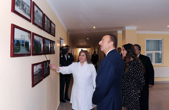 Azerbaijani President opens Agdam central hospital (PHOTO)