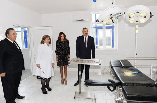 Azerbaijani President opens Agdam central hospital (PHOTO)