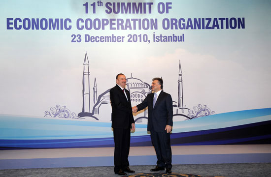 Azerbaijani President attends 11th ECO Summit in Istanbul (PHOTO)