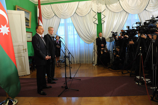 President Ilham Aliyev: Great prospects for developing Azerbaijan-Latvia economic and cultural cooperation (UPDATE)