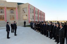 Ильхам Алиев принял участие в открытии нового административного здания Исполнительной власти Самухского района (ФОТО)