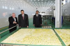 President Ilham Aliyev opens fruit drying and processing enterprise in Samukh (PHOTO)