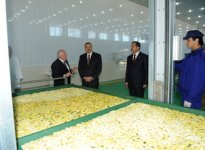 President Ilham Aliyev opens fruit drying and processing enterprise in Samukh (PHOTO)