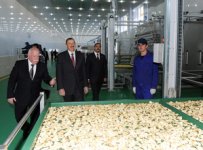 President Ilham Aliyev opens fruit drying and processing enterprise in Samukh (PHOTO)