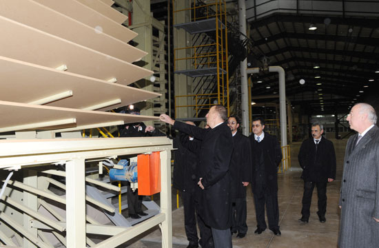 Ilham Aliyev attended the opening of AZMDF plant, built in the area of the Absheron region (PHOTO)