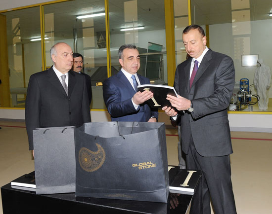 Azerbaijani President attended the opening of furniture factory, by “M-Line” LLC in the area of the Abseron region (PHOTO)