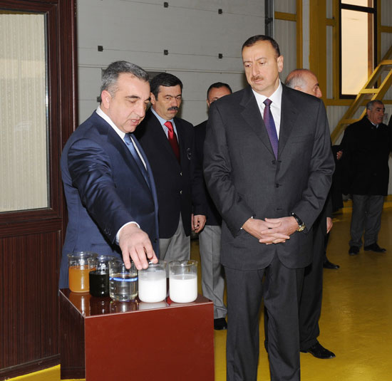 Azerbaijani President attended the opening of furniture factory, by “M-Line” LLC in the area of the Abseron region (PHOTO)