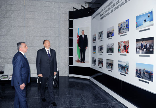 Azerbaijani President attended the opening of furniture factory, by “M-Line” LLC in the area of the Abseron region (PHOTO)