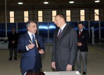 Azerbaijani President attended the opening of furniture factory, by “M-Line” LLC in the area of the Abseron region (PHOTO)