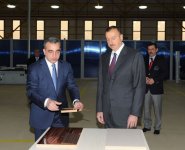 Azerbaijani President attended the opening of furniture factory, by “M-Line” LLC in the area of the Abseron region (PHOTO)