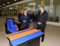 Azerbaijani President attended the opening of furniture factory, by “M-Line” LLC in the area of the Abseron region (PHOTO)