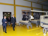 Azerbaijani President attended the opening of furniture factory, by “M-Line” LLC in the area of the Abseron region (PHOTO)