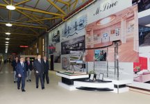 Azerbaijani President attended the opening of furniture factory, by “M-Line” LLC in the area of the Abseron region (PHOTO)
