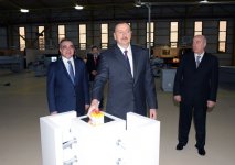 Azerbaijani President attended the opening of furniture factory, by “M-Line” LLC in the area of the Abseron region (PHOTO)