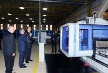 Azerbaijani President attended the opening of furniture factory, by “M-Line” LLC in the area of the Abseron region (PHOTO)