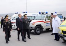 Ilham Aliyev attended the presentation ceremony of the war banner of Civil Defense Troops of the Ministry of Emergency Situations (PHOTO)