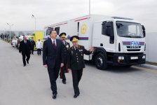 Ilham Aliyev attended the presentation ceremony of the war banner of Civil Defense Troops of the Ministry of Emergency Situations (PHOTO)