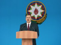 Ilham Aliyev attended the presentation ceremony of the war banner of Civil Defense Troops of the Ministry of Emergency Situations (PHOTO)