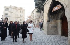 Первая леди Азербайджана и Президент Швейцарии посетили Ичери шехер (ФОТО)