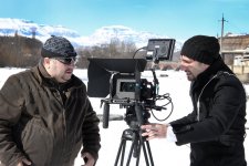 Алим Гасымов, Теймур Мустафаев и Исфар Сарабский в фильме азербайджанца из США (фотосессия)