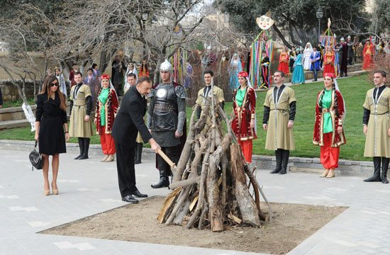 Azerbaijani President and his spouse attend nationwide festivities on occasion of Novruz Holiday (UPDATE) (PHOTO)