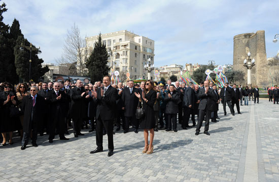 Azerbaijani President and his spouse attend nationwide festivities on occasion of Novruz Holiday (UPDATE) (PHOTO)