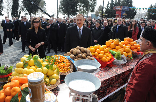 Azerbaijani President and his spouse attend nationwide festivities on occasion of Novruz Holiday (UPDATE) (PHOTO)