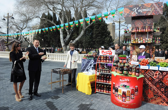 Azerbaijani President and his spouse attend nationwide festivities on occasion of Novruz Holiday (UPDATE) (PHOTO)