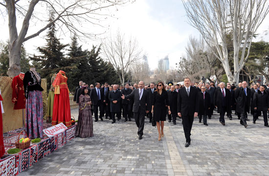 Azerbaijani President and his spouse attend nationwide festivities on occasion of Novruz Holiday (UPDATE) (PHOTO)