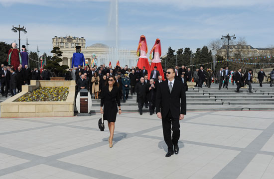 Azerbaijani President and his spouse attend nationwide festivities on occasion of Novruz Holiday (UPDATE) (PHOTO)