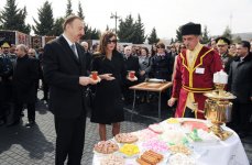 Azerbaijani President and his spouse attend nationwide festivities on occasion of Novruz Holiday (UPDATE) (PHOTO)
